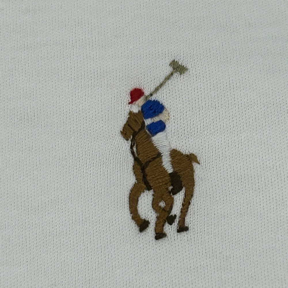 Polo Ralph Lauren‎ Pima Soft Touch Shirt Men's 4XB Big White Long Sleeve Polo